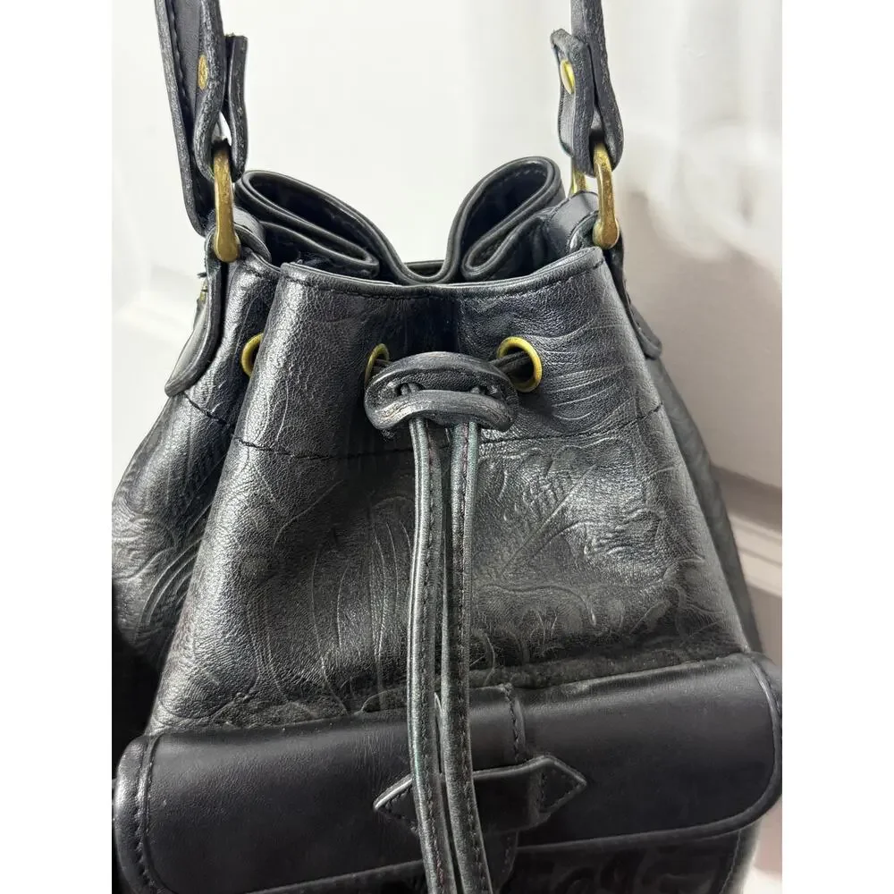 Liz Claiborne Vintage Bucket Bag 100% Leather | Fair to Good Used Condition